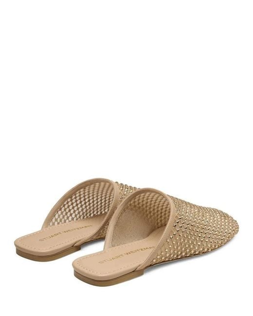 Stuart Weitzman Brown Round-Toe Sandals