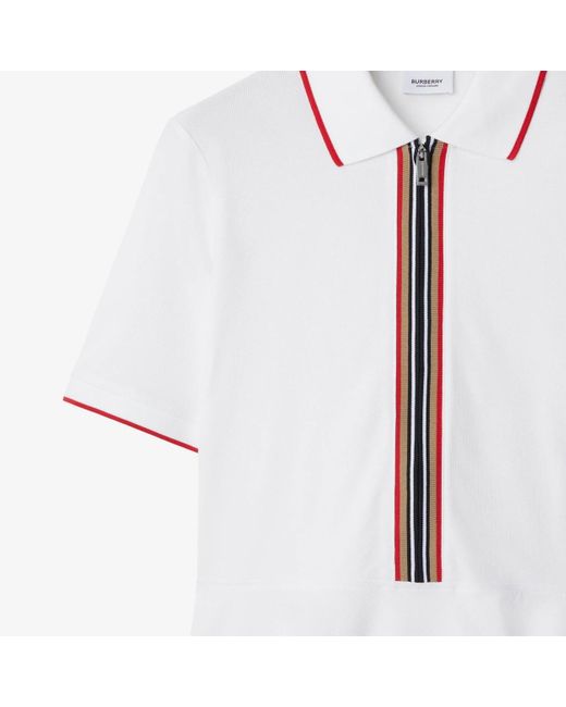 Burberry White Polo Dress