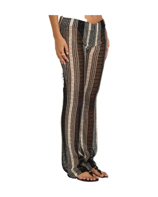 Missoni Gray Open-Knit Beach Trousers