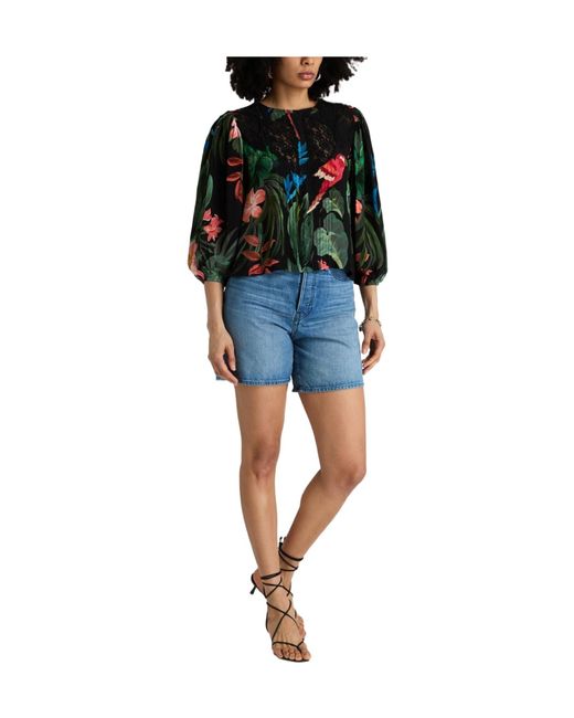 Farm Rio Green Printed Tops