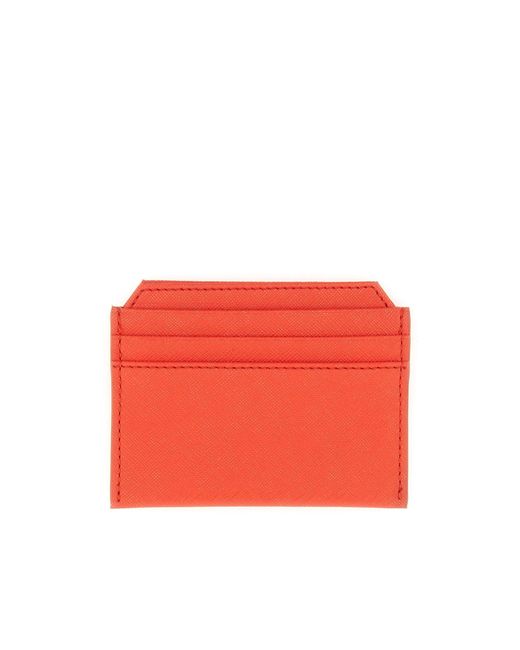 Vivienne Westwood Red Logo-Plaque Cardholder