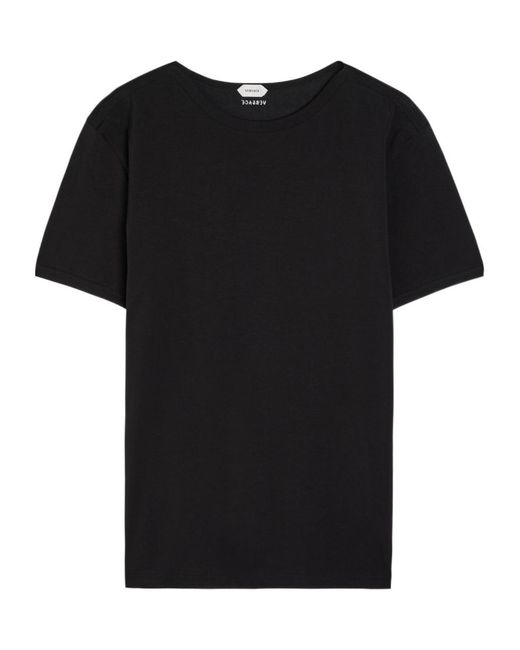 Versace Black Stretch-Cotton T-Shirt for men
