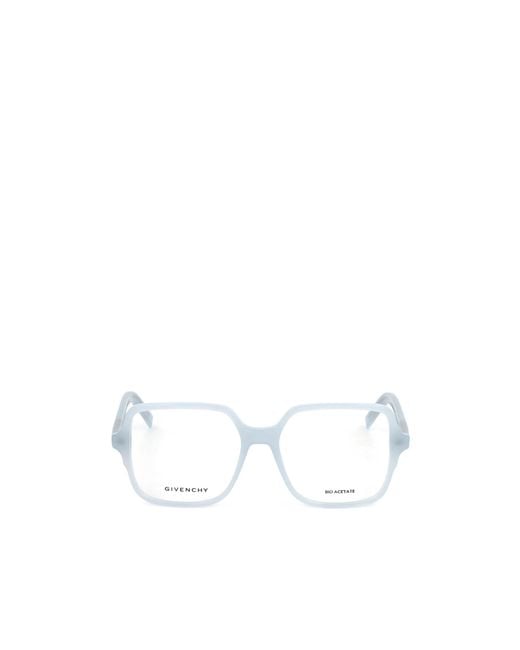 Givenchy White Square-Frame Glasses