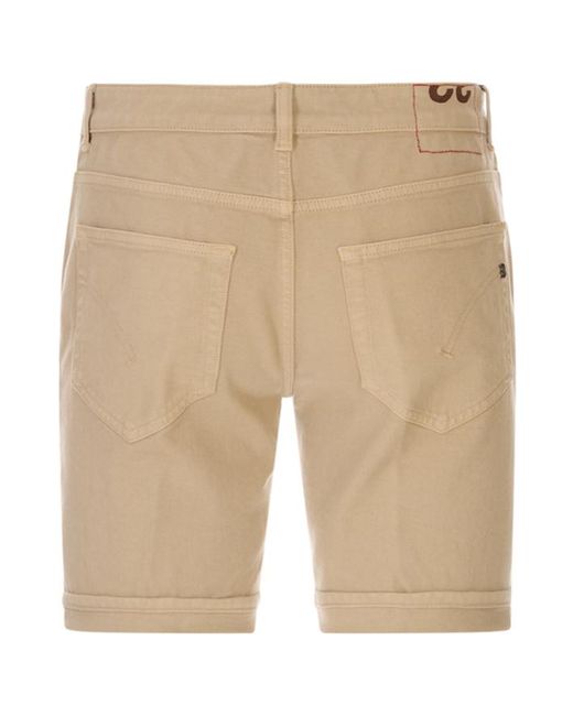 Dondup Natural Rolled-Hem Bermuda Shorts for men