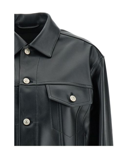 Balenciaga Black Collared Single-Breasted Jacket