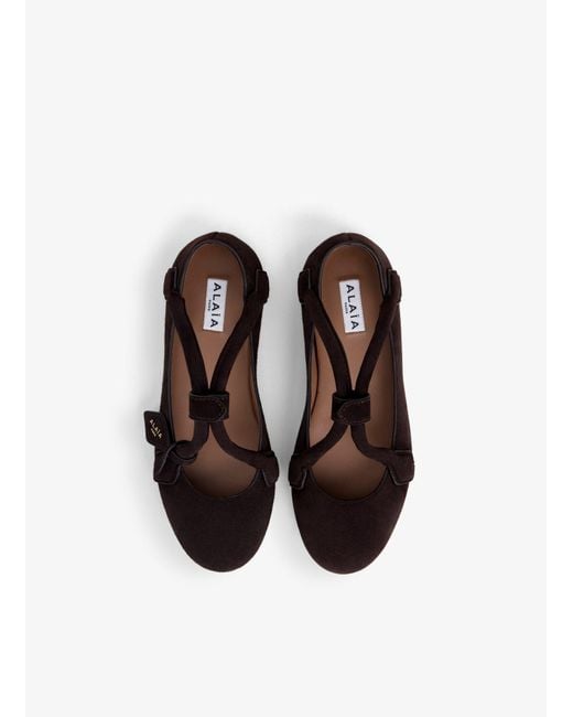Alaïa Brown Alaa Le Teckel Ballet Flats