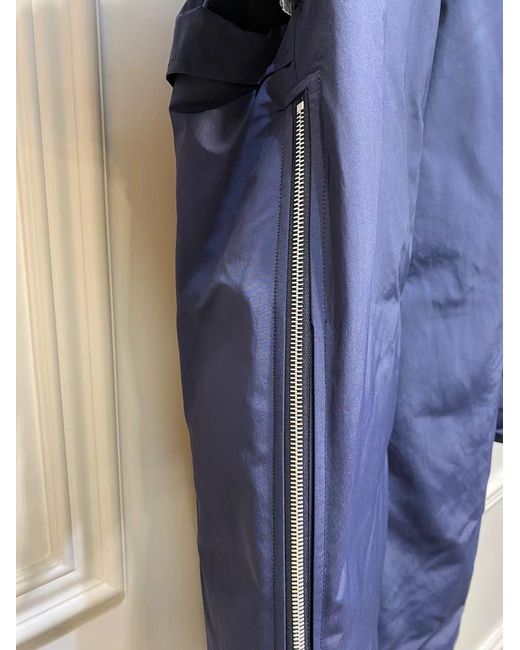 Jil Sander Blue Zipper Long Style Down Jacket