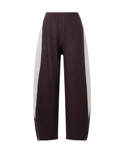 Tory Burch Brown Striped Sweatpants