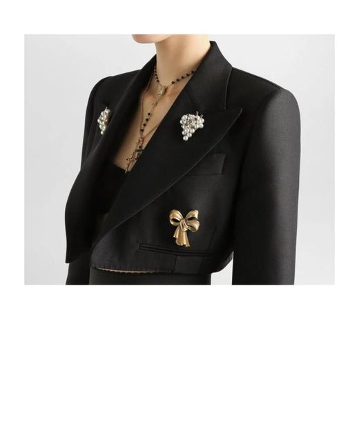 Dolce & Gabbana Black Long-Sleeved Jacket
