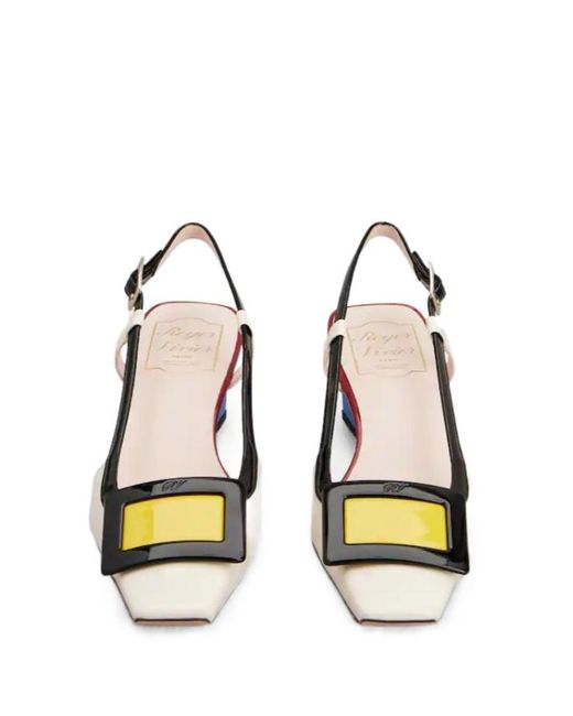 Roger Vivier Multicolor Escarpins Slingback Belle Vivier En Cuir Verni