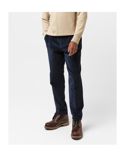 Barbour Blue Wallington Trousers for men