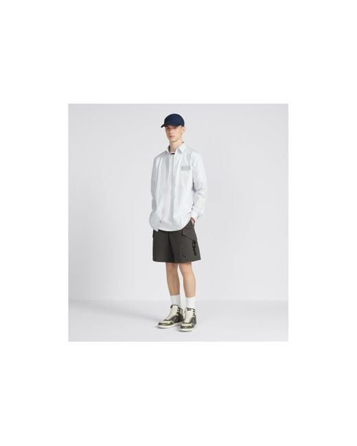 Dior Gray Homme Cargo Bermuda Shorts for men