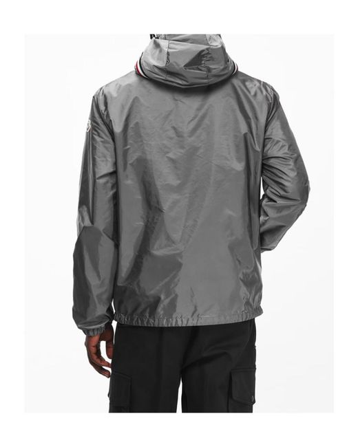 Moncler Gray Logo Waterproof Bomber Jacket for men