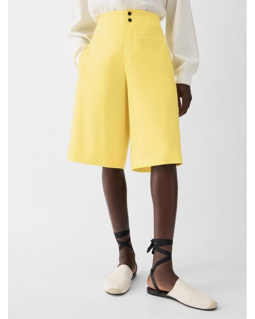 Jacquemus Yellow Le Short Moisson High-Waist Shorts for men