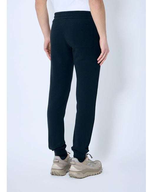 Moncler Blue Logo Patch Drawstring Joggers for men