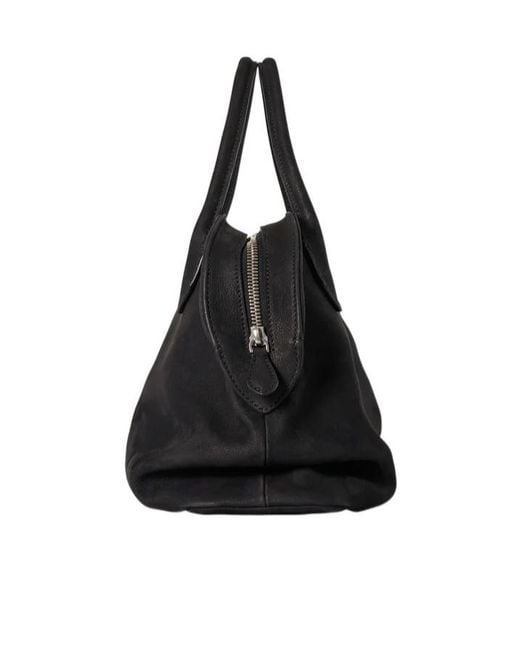 The Row Black Agnes 12 Bag