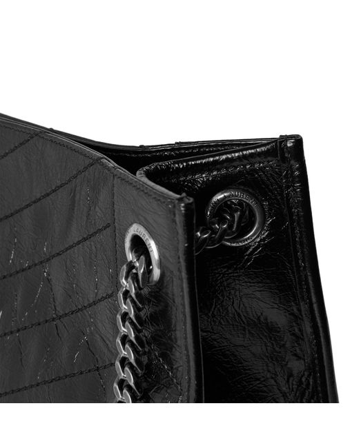 Saint Laurent Black Solid Color Shoulder Bag