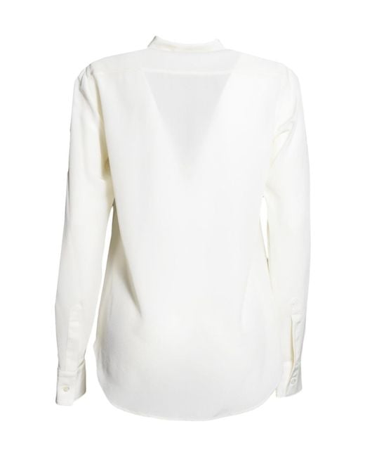 Aspesi White Buckle Long-Sleeved Shirt