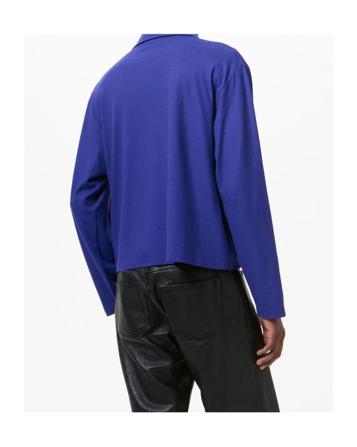 Our Legacy Blue Long Sleeve Polo Shirt for men