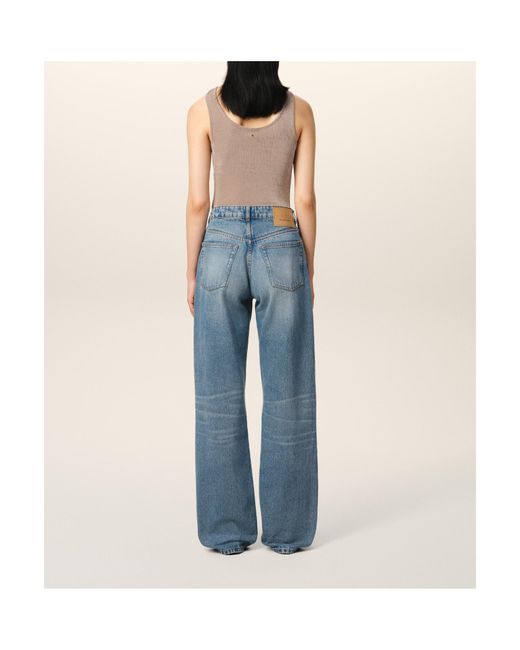 AMI Blue Large Fit Jeans