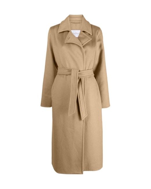 Max Mara Natural Manuela Icon Belted Coat