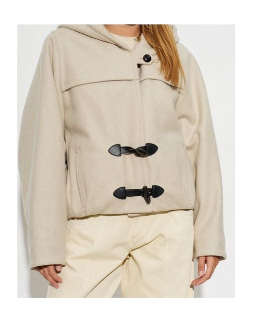 Isabel Marant Natural Trixie Toggle Fastened Coat