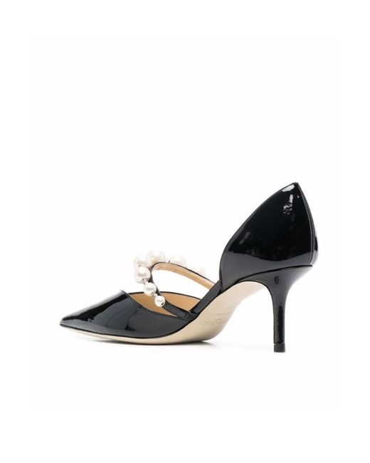 Jimmy Choo Black Aurelie 65 Patent Leather Pumps