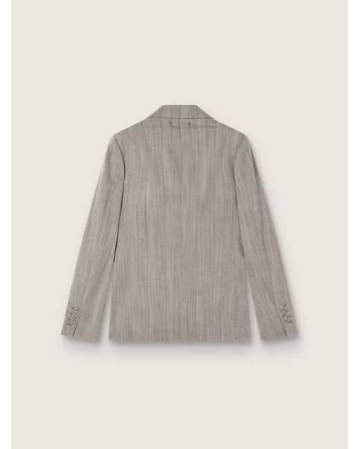 Golden Goose Deluxe Brand Gray Long-Sleeved Suit Jacket