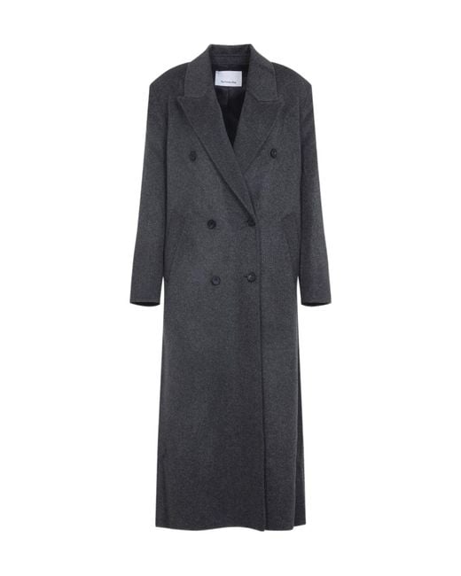 Frankie Shop Black Gaia Double Breasted Coat