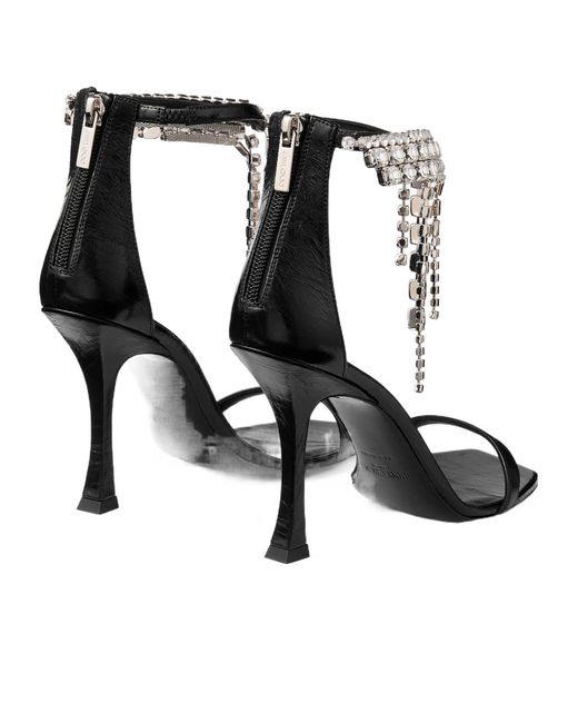 Jimmy Choo Metallic 100 Verity Embellished Strap Heeled Sandals