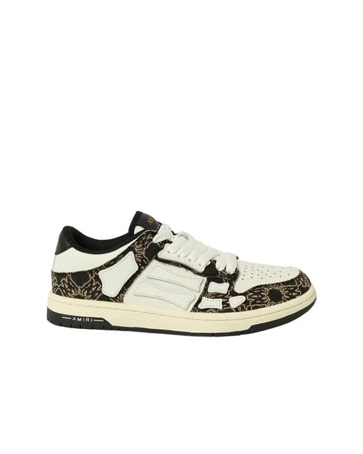 Amiri White Ma Quad Skeleton Sneakers