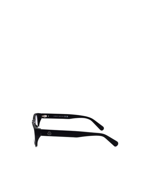 Moncler White Eyewear Rectangular Frame Glasses for men