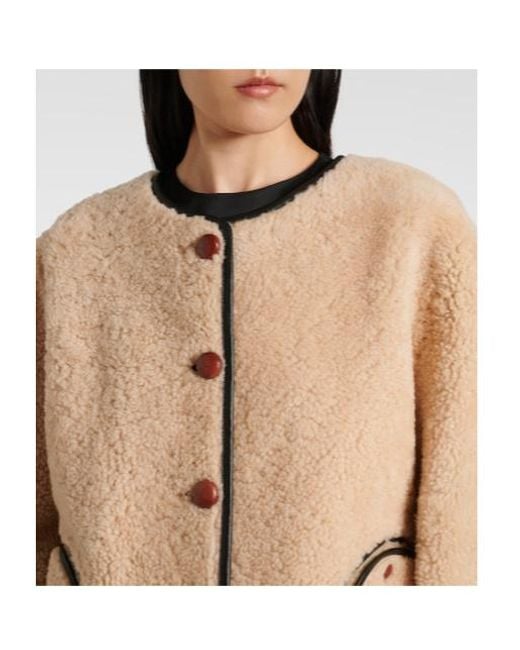 Blazé Milano Natural Reversible Lamb Fleece Coat