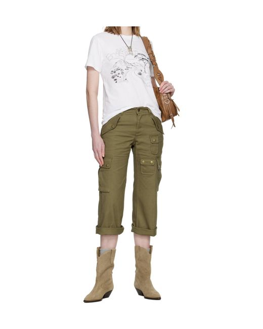 Isabel Marant Multicolor Zewel Crew Neck T-Shirt