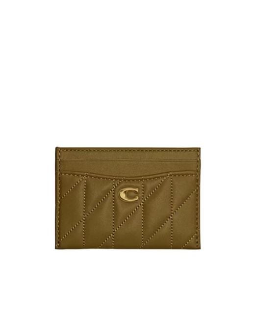 COACH Green Essential Quilted Cardholder