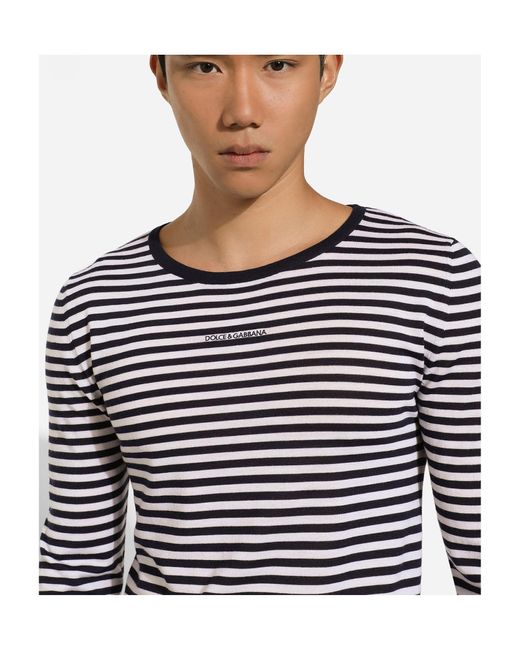Dolce & Gabbana Multicolor Long-Sleeved Sweater for men