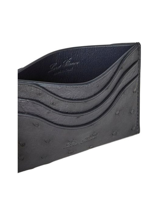 Loro Piana Gray Logo Card Holder for men