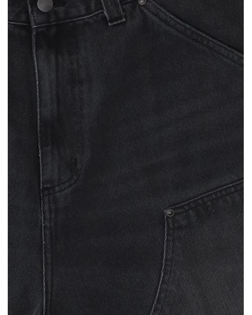 Carhartt Blue Og Aden Double Knee Shorts for men