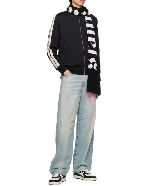 Palm Angels Blue Two-Toned University Low-Top Sneakers for men