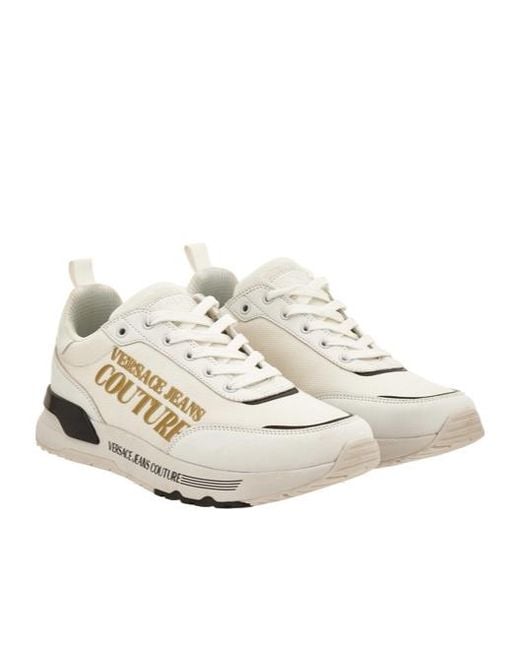 Versace White Logo Sneakers for men