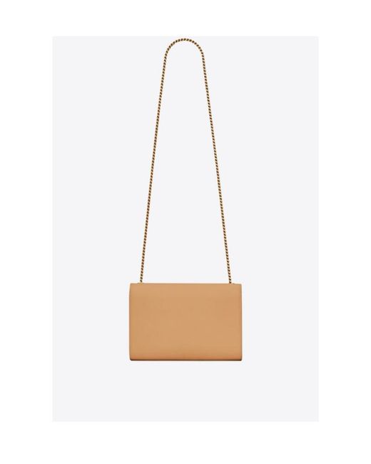 Saint Laurent White Kate Medium Shoulder Bag