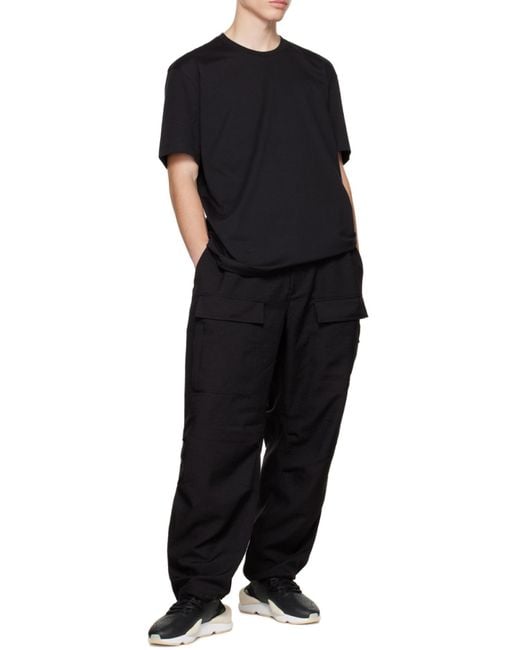 Y-3 Black Lace Up Sneakers for men
