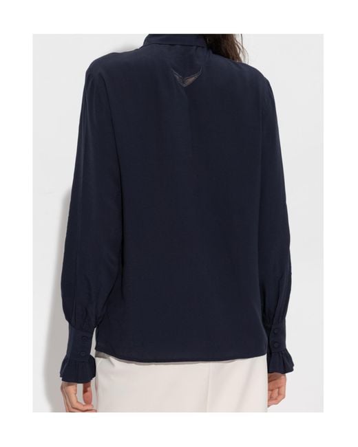 Zadig & Voltaire Blue Shirt 'Thely'