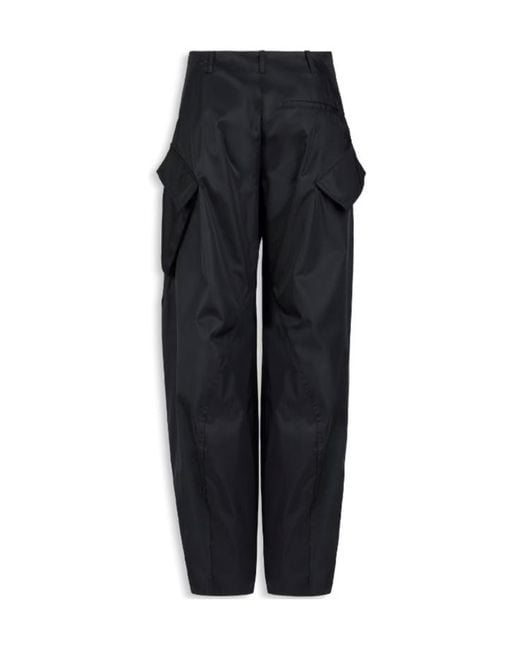 Alaïa Blue Alaïa Wide-Leg Cargo Pants