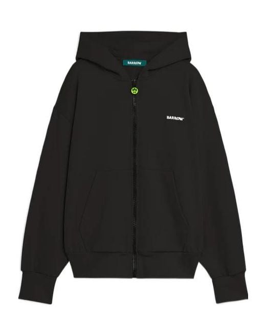 Barrow Black Zip-Up Hoodie for men