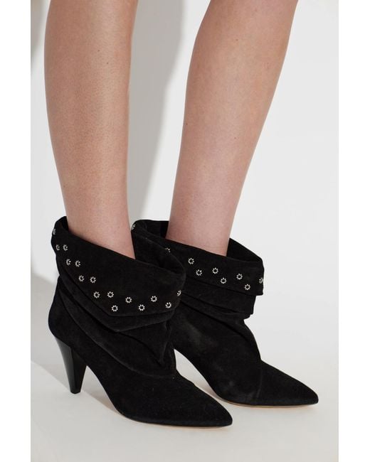 Isabel Marant Black High-Heeled Ankle Boots