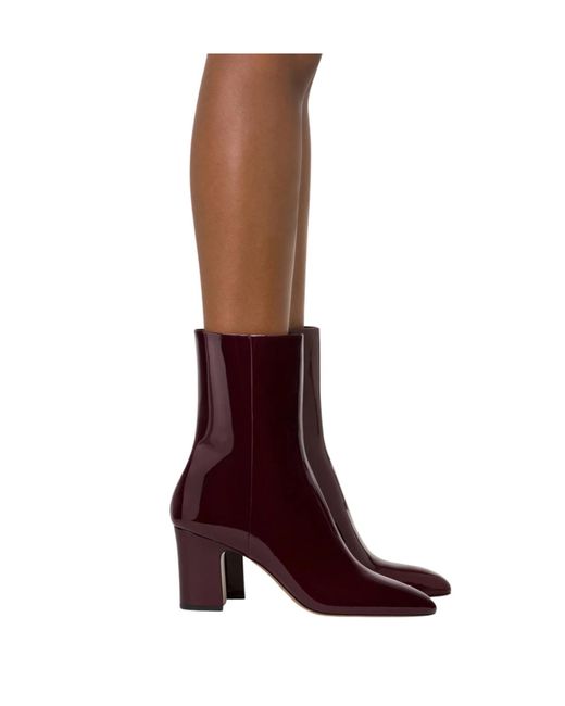 Paris Texas Purple Pointed-Toe Ankle Boots