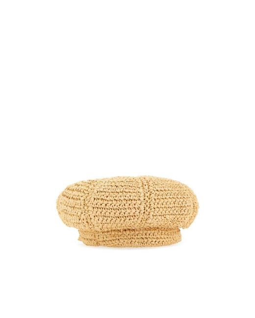 Prada Natural Woven Beret