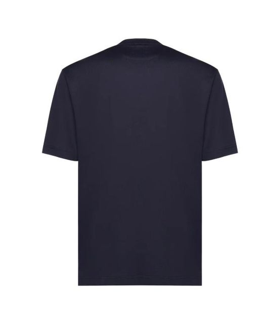 Eleventy Blue Short-Sleeved T-Shirt for men