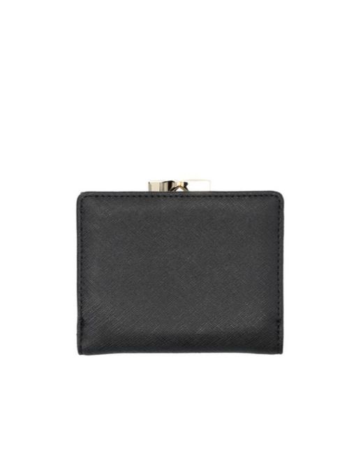Vivienne Westwood Black Orb Plaque Small Frame Wallet
